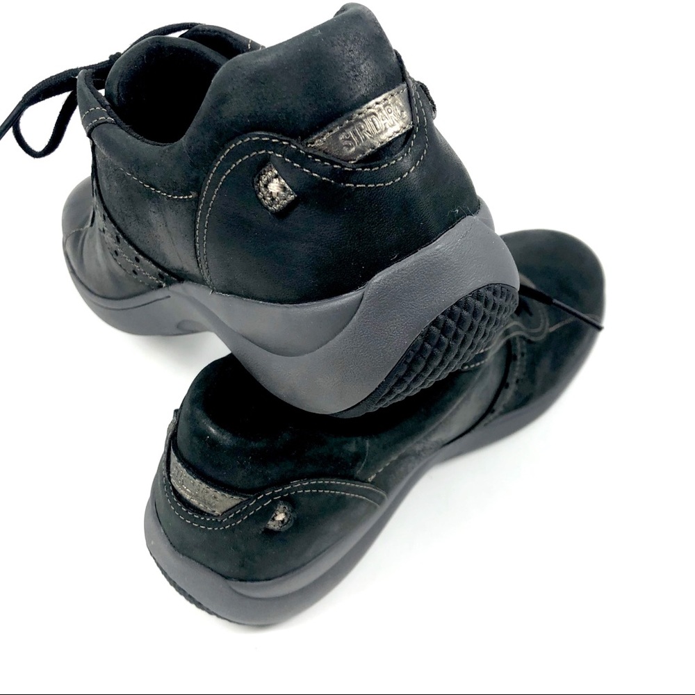 Aravon Womans Black Leather Oxford Sneaker Size 8N - Picture 5 of 8